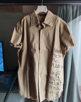 Camicia uomo maniche corte cachi L
