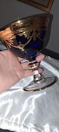 calice vinta coppe cobalto murano