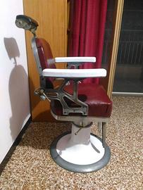 Poltrona Vintage da barbiere Bordeaux anni 50
