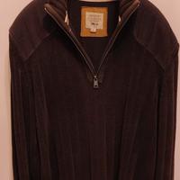 Maglione MCS Uomo Zip Marrone XL