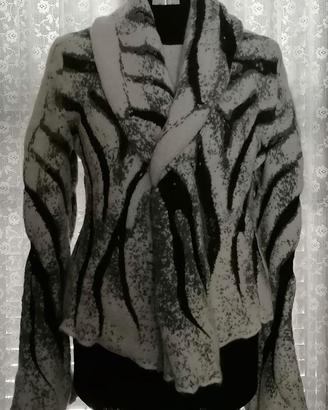 Giacca Lana Pelle + Gilet Donna di Roberta Scarpa