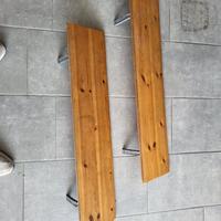 mensole legno per cantina/garage