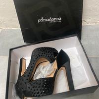 Décolleté Liu Jo nere in satin N.36 nuove