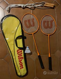 Racchette badminton Wilson + corda entry level