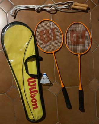 Racchette badminton Wilson + corda entry level