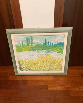 Quadro con cornice colore verde chiaro