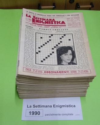 LA SETTIMANA ENIGMISTICA, anno 1990, parzialmente