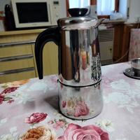 Moka e servizio da 12 in acciaio