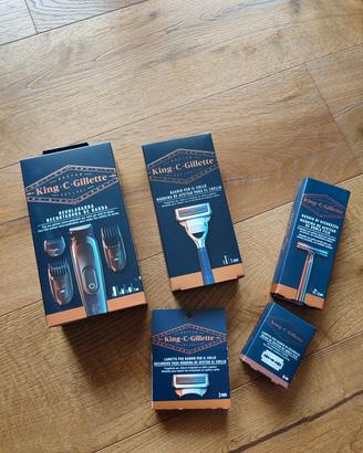 kit completo regolabarba  King C- Gillette