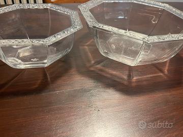 Ciotole vetro decorate esagonali