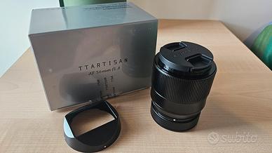 Obiettivo ttartisan 56mm f1.8 sony e mount