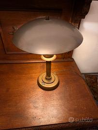 Lampada    Vintage 1930 da scrivania   in ottone