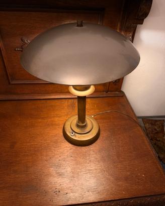Lampada    Vintage 1930 da scrivania   in ottone