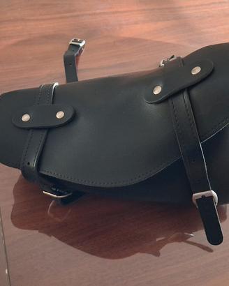 Borsa pelle moto custom