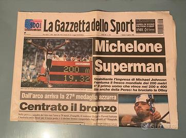 La Gazzetta - Michael Johnson record olimpico