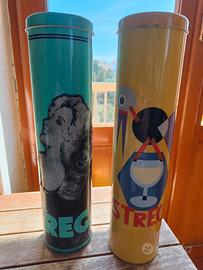 Scatole di Latta Liquore Strega e Kellogg's