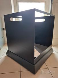 porta legna contenitore in ferro 