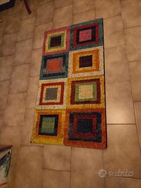Coppia di Tappeti Shaggy multicolor 60x110