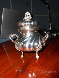 Zuccheriera in argento 800 stile barocco
