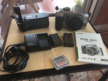 CANON EOS 300D corpo macchina + battery gryp