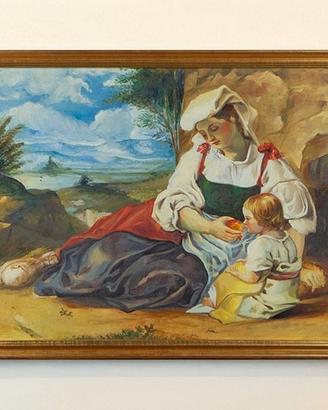 “Maternità” Olio su tela