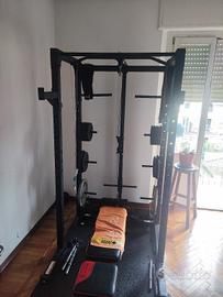 Rack - castello Adidas completo + 152kg di dischi