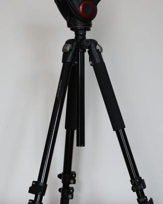 Manfrotto TESTA VIDEO con treppiedi in alluminio