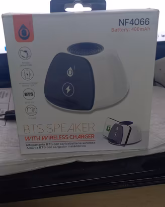 Cassa Bluetooth Speaker + Caricabatterie Wireless