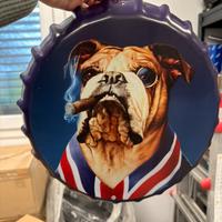 Decorazione in metallo Bulldog inglese