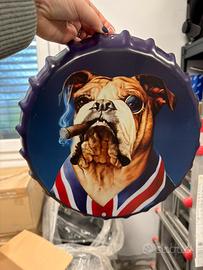 Decorazione in metallo Bulldog inglese