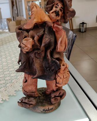 3 statuette in terracotta Falvo 