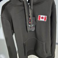 Felpa Canadian Peak Brown con cappuccio e tasche