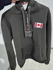Felpa Canadian Peak Brown con cappuccio e tasche