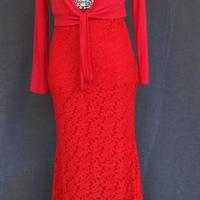 Abito lungo  in pizzo Size S