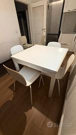 Tavolo da cucina 90x90 allungabile