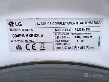 Scheda lavatrice lg