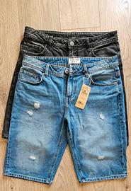 Lotto 2 Pantaloncini Jeans Terranova taglia ITA 46