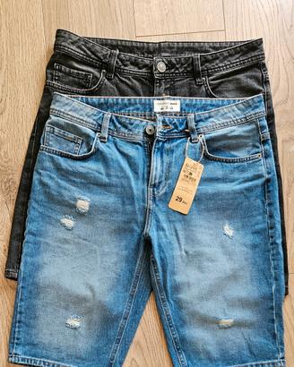 Lotto 2 Pantaloncini Jeans Terranova taglia ITA 46