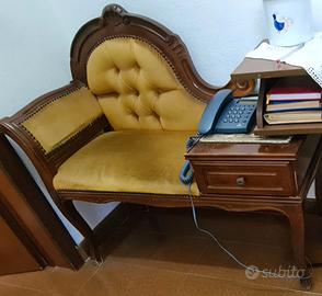 Divanetto Porta Telefono in legno