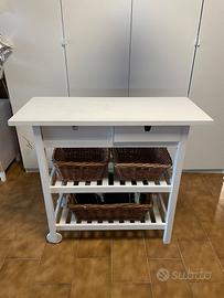 carrello per sala in legno