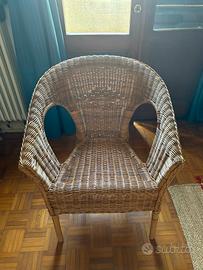 Poltrona Agen Ikea in Rattan