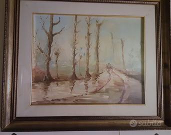 Quadro ad olio su tela - F. Fattorusso