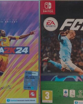giochi nintendo switch nba2k24 + ea sports fc24