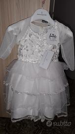 Abito Nazareno Gabrielli damigella 2 anni nuovo 