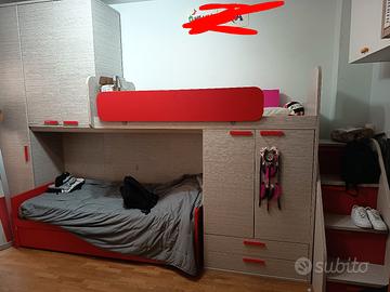 cameretta con tre letti 