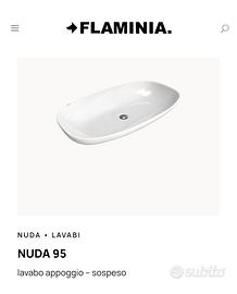Lavabo appoggio sospeso e miscelatore