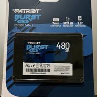 SSD patriot 480 GB sata 3 Nuovo mai aperto