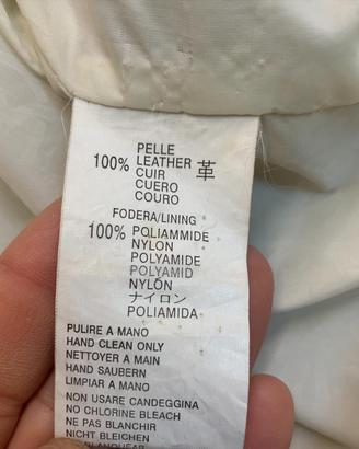 DIESEL - Giacca in pelle bianca