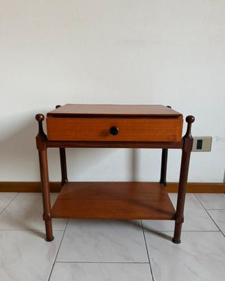 Tavolino vintage legno con cassetto