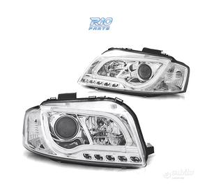 FARI AUDI A3 8P 03-08 LUCE DIURNA TUBE LIGHT FONDO